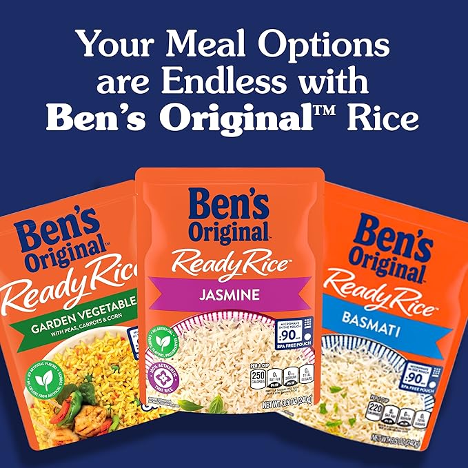 BEN'S ORIGINAL Ready Rice Creamy Four Cheese Flavored Rice, Easy Dinner Side, 8.5 oz Pouch (Pack of