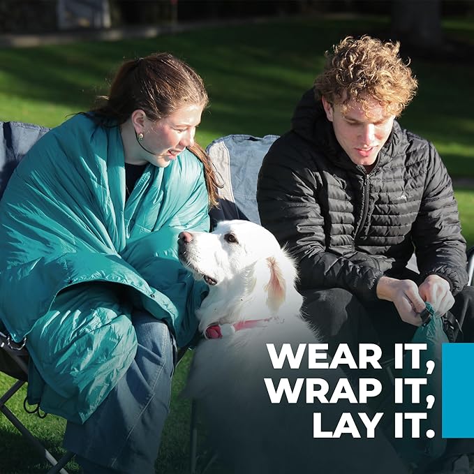 Puffy Blanket for Cold Weather - Down Camping Blanket with Sustainable Insulation, Lightweight &