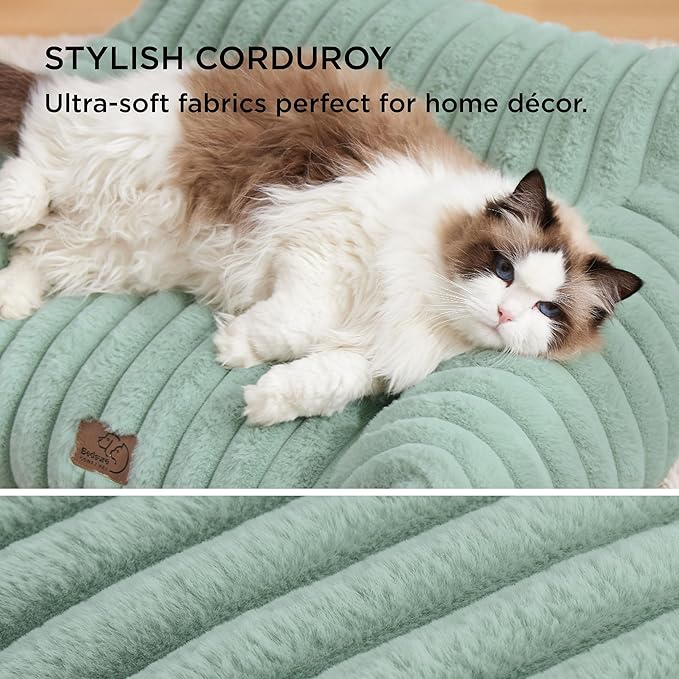 Bedsure Cute Dog Couch for Pets - Fluffy Dog Sofa with Premium Soft Corduroy Fleece, Pet Couch Bed