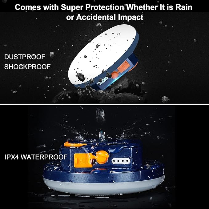 2pcs 10000mAh Rechargeable 3000LM Tent Light Camping Light, 6500K 24Hours Long Play Time , Outdoor