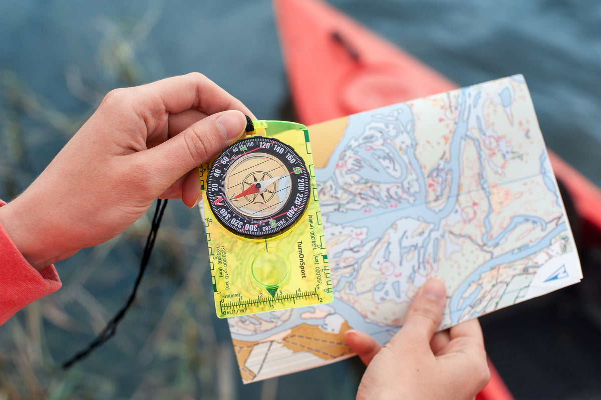 TurnOnSport Orienteering Compass - Green - product view 7