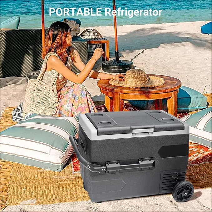 Smad Electric Cooler 69QT(65L), 12 Volt Refrigerator -4?~50?, Portable Freezer 12/24V DC for