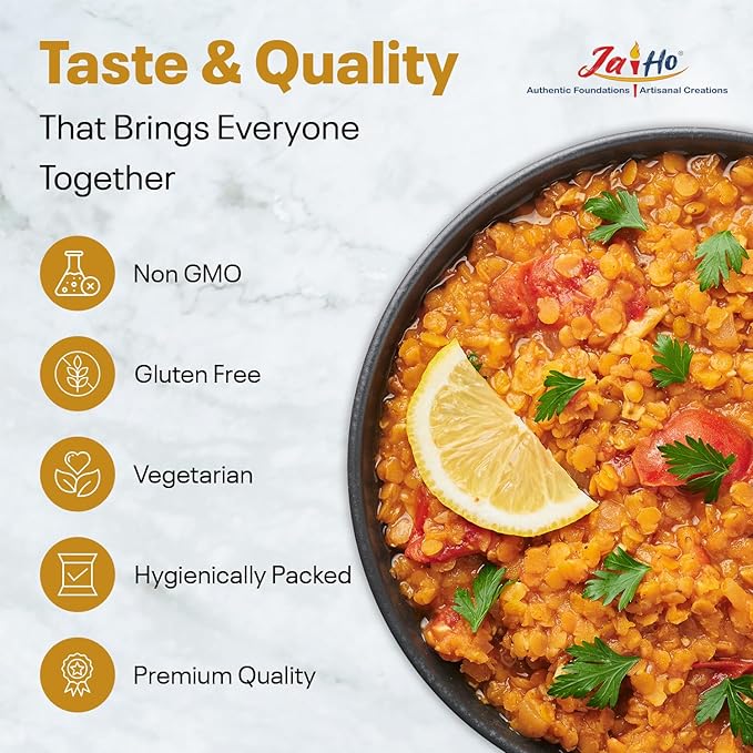 Jai Ho Certified Organic Toor Dal 4 lb | Pigeon Peas Hulled Split | Indian Toor Dal | USDA Organic