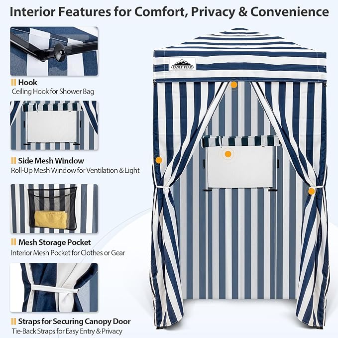 EAGLE PEAK Flex Ultra Compact 4x4 Pop-up Canopy, Sun Shelter, Changing Room, Portable Privacy