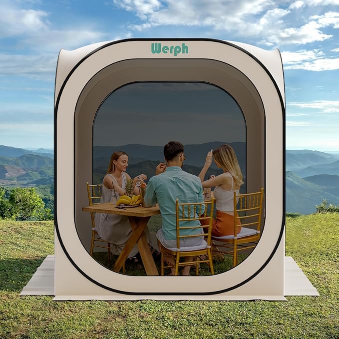 Pop Up Tent，Portable Canopy Tent with Mesh Mosquito Net, Screen House Room Canopy Shade Screen 6 x