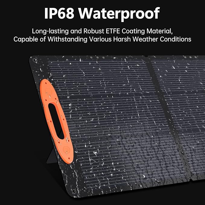 N-Type 16BB 100W Portable Solar Panel 18V Mono ETFE Foldable Solar Panel,25% High Efficiency IP68