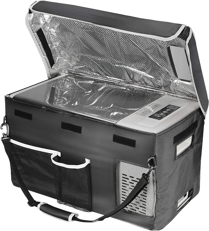 BougeRV 12 Volt Refrigerator With 23 Quart Cover, 12V Car Fridge 23 Quart Portable Freezer