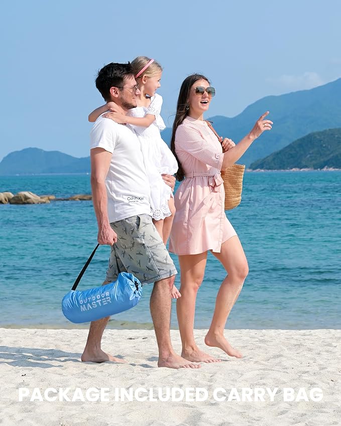 OutdoorMaster Beach Tent for 3/4 Person - Easy Setup Sun Shade Shelter, Portable Beach Shade Sun