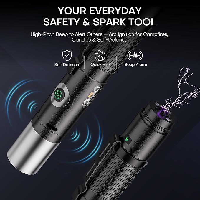 Pen Light Flashlight Rechargeable 600 Lumens,7-Mode Zoomable EDC Led Flashlights with Magnetic