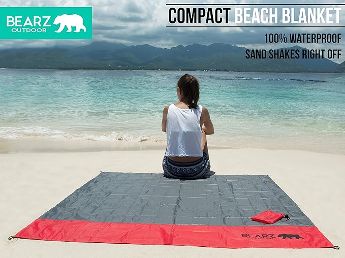 Pocket Blanket - Beach Blanket Waterproof Sandproof, Picnic Blankets Waterproof Foldable