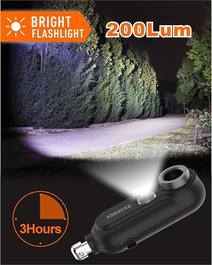 125dB Rechargeable Bear Horn,IPX5 Waterproof & LED Flashlight Bear Deterrent Device for Hiking