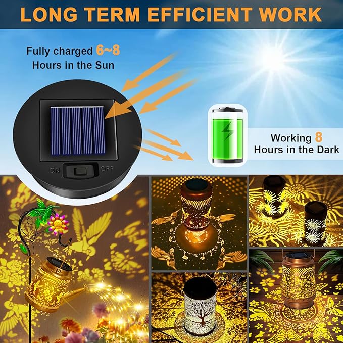 2 Pack Solar Lights Replacement Top, (Top Size 3.3inch, Bottom Size 2.91 inch) Solar Lantern Light