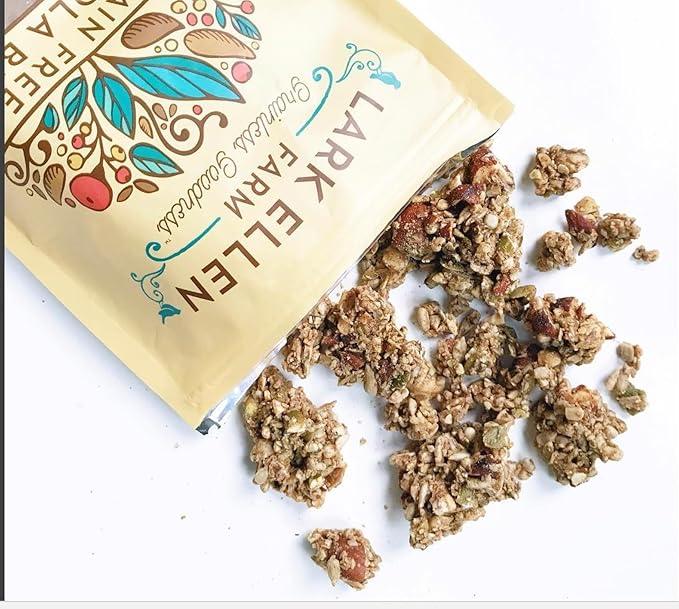 Lark Ellen Farm Vanilla Cinnamon Granola Clusters: Raw, Organic, Vegan. Low Carb, Paleo.