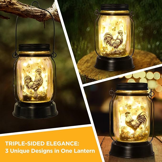 kyoryuger Chicken Gifts for Women/Men Cock Lovers Solar Lantern Mom Birthday, Mothers Day, Solar