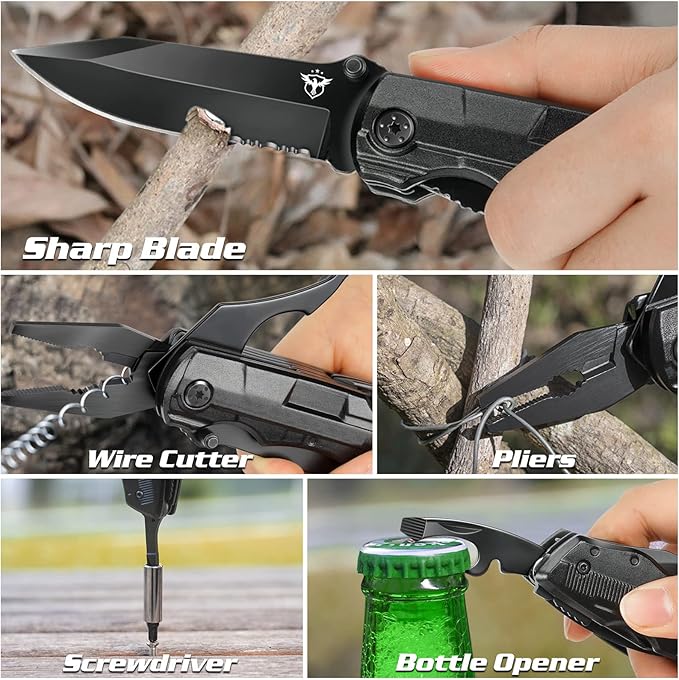 Gifts for Men Him Dad Boyfriend,Multitool Pocket Knife for Men,Anniversary Christmas Gifts for