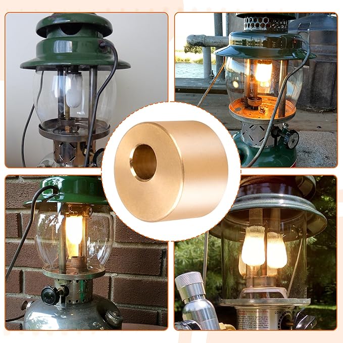 Kerosene Lantern Preheater Cup for Coleman Lanterns - Brass Lantern Accessory, Fits Coleman Lantern