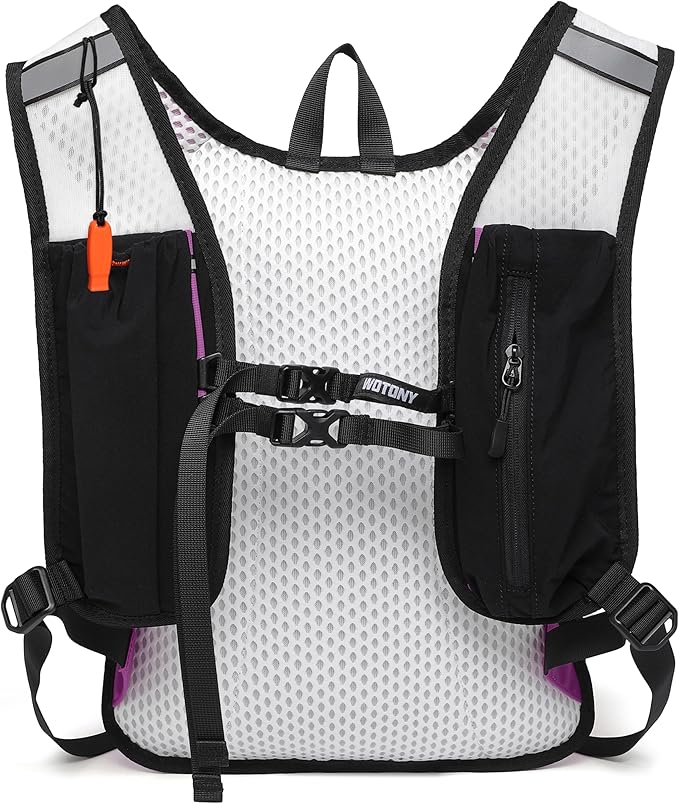 Wotony Lightweight Hydration Backpack with 2LOR 3LWater Bladder for Cycling Hiking Rave - Water