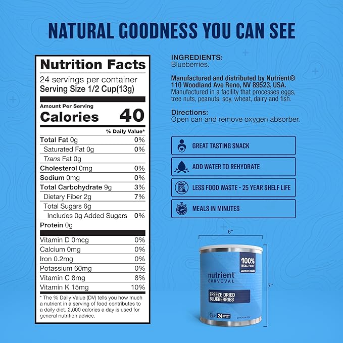 Freeze-Dried Strawberries ??Premium Sliced | #10 Can | 25-Year Shelf Life | Emergency Food & Clean