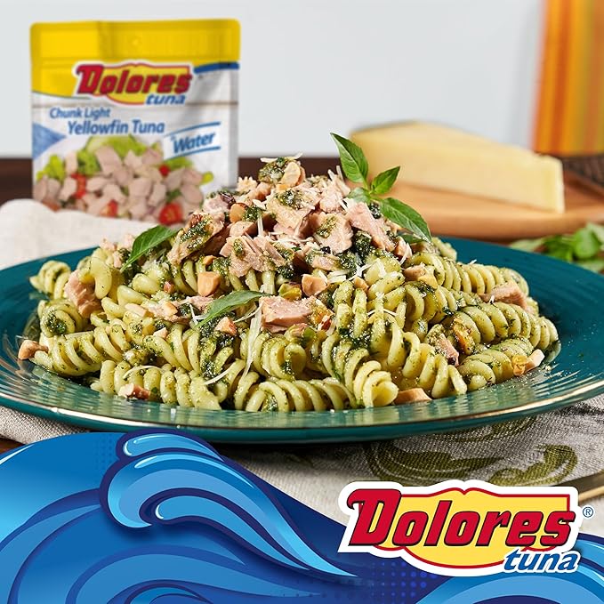 Dolores Chunk Light Yellowfin Tuna in Water, 2.6 oz (Pack of 24)
