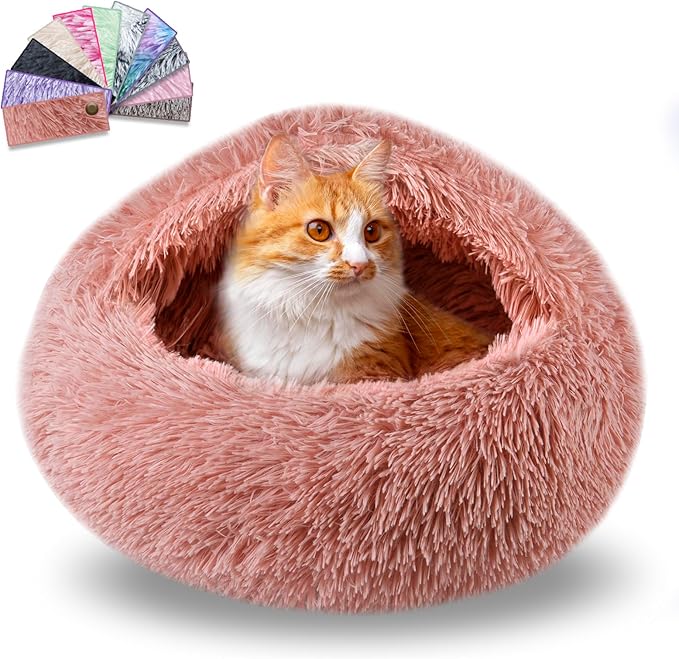 Cat Beds for Indoor Cats,Cat Cave for Puppy and Kitty,Calming Small Dog Bed for Small Dogs with