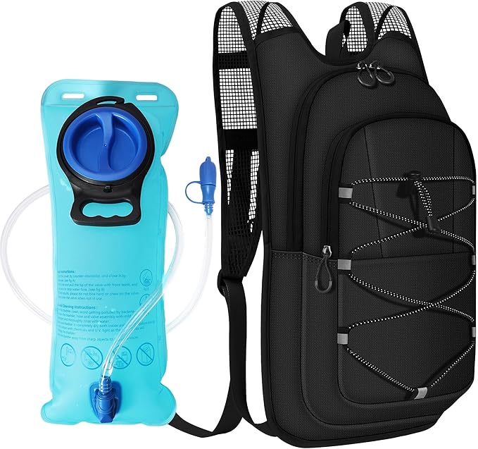 Hydration Backpack - Lightweight Water Backpack with 2L Water Bladder Bag, Running Hydration Vest
