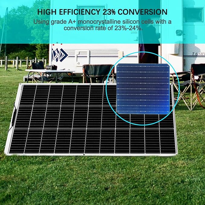 Flexible Solar Panel 100W 105W 12V Monocrystalline 250° Curvature Fiberglass High Efficiency