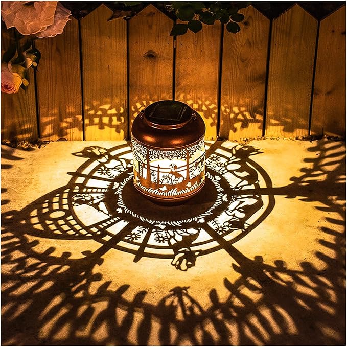 French Bulldog Solar Lanterns Outdoor Waterproof,Hanging Solar Lights French Bulldog Gifts for