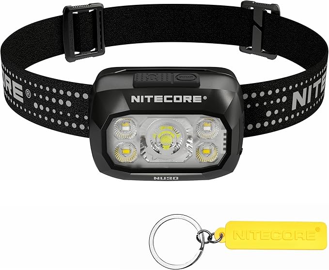 Nitecore NU30 500 Lumen Triple Output Lightweight Outdoor Headlamp USB-C Rechargeable Headlight Tag