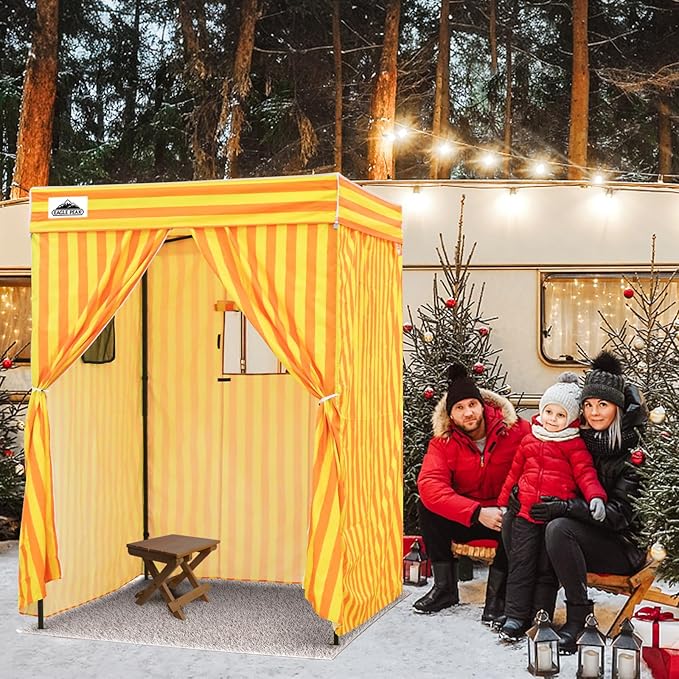 EAGLE PEAK Flex Compact 5x5 Pop-up Canopy Changing Room, Portable Privacy Dressing Room for Indoor