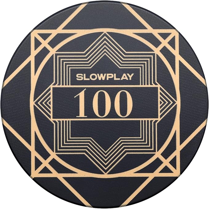 SLOWPLAY Nash Ceramic Poker Chips in Bulk, Casino Grade Ceramic 10-Gram Poker Chip for Texas