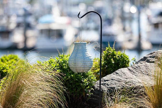 Allsop Soji Stella - Bulb - 8" Outdoor Solar Lantern - Sage
