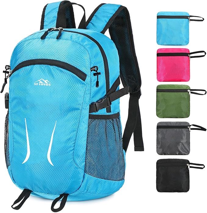 Large Hiking Daypack,30L Waterproof Hiking Backpack Packable Lightweight Travel Day Pack for Women