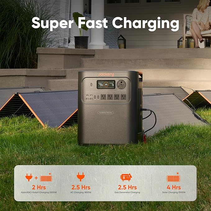 Jackery Battery Pack 3600 Extra Battery, 3584kWh LiFePO4 with 10-Year Lifespan, for HomePower 3600
