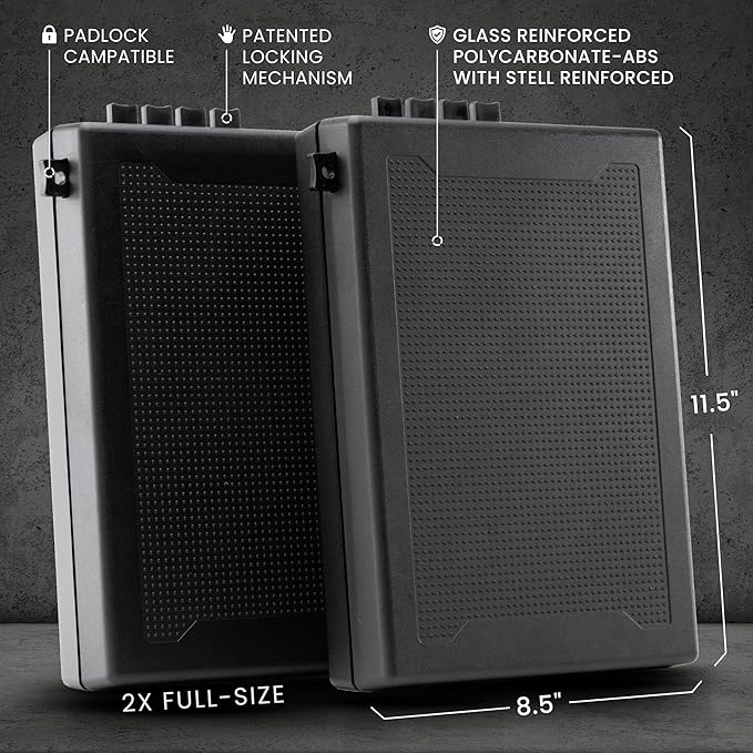 STOPBOX Gun Safe Alternative - Tactical Handgun Storage, Instant Access Portable Gun Case, TSA