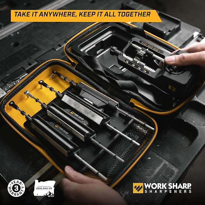 Work Sharp Precision Adjust Elite Knife Sharpener - Adjustable Knife Sharpening System - For