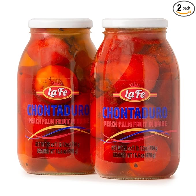 La Fe Chontaduro Peach Palm Fruit in Brine - Colombian Super fruit | Chontaduro Colombiano en