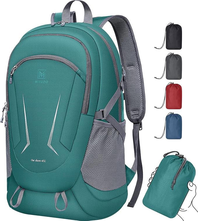 MIYCOO Backpack - Ultra Lightweight Packable Backpack for Travel Camping, 45L Hiking Back Pack