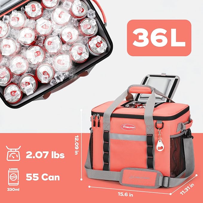 Maelstrom Collapsible Soft Cooler Bag, 24/30/60/75 Cans Beach Cooler, Ice Chest, Leakproof &