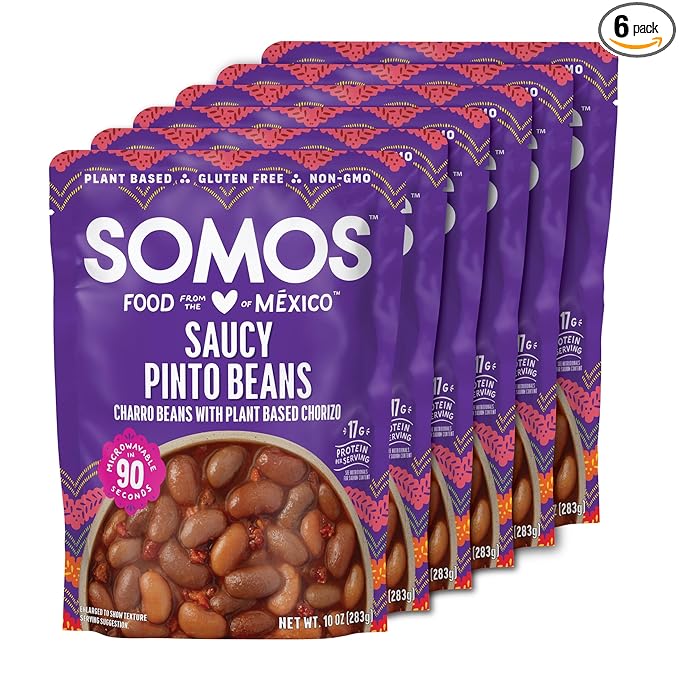 SOMOS Saucy Pinto Beans 10oz (Pack of 6)