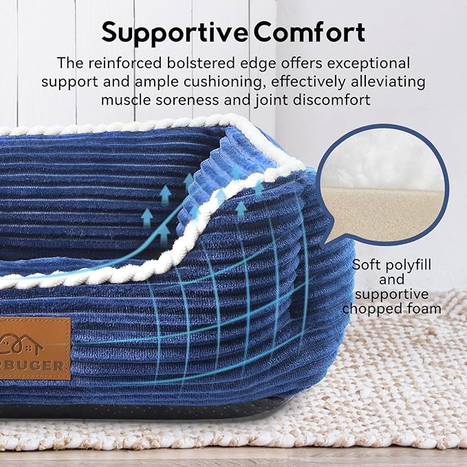 Orthopedic Dog Bed for Medium Dogs,Dog Sofa Beds Supportive Foam Pet Couch Bed with Removable