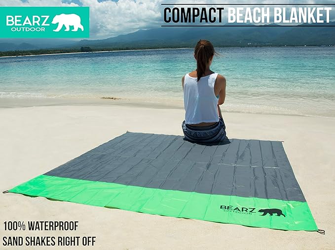Pocket Blanket - Beach Blanket Waterproof Sandproof, Picnic Blankets Waterproof Foldable