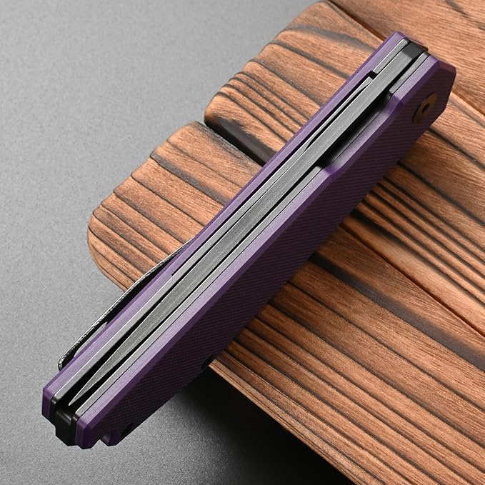 FF18 Folding Pocket Knife,AUS-8 Steel Blade G10 Handle EDC Tool Knife for Outdoor