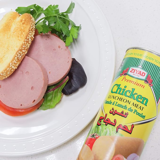 Ziyad Chicken Luncheon Meat, Halal, Ready To Eat Meals, Delicious When Fried! 29.5oz