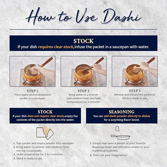 Kayanoya Dashi, Original Dashi Stock Powder, Dashi Powder with Superb Flavor from Bonito Flakes