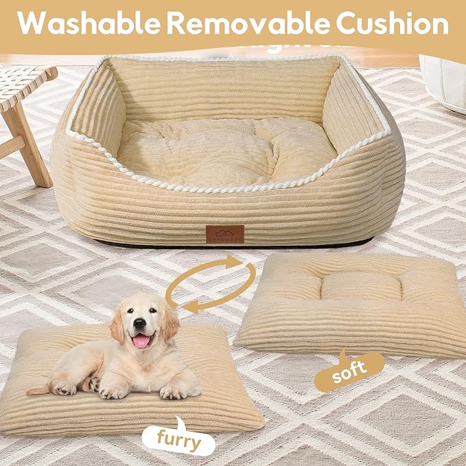 Rectangle Cat Dog Bed for Large Medium Small Pets Indoor Outdoor Machine Washable Sleeping Sofa
