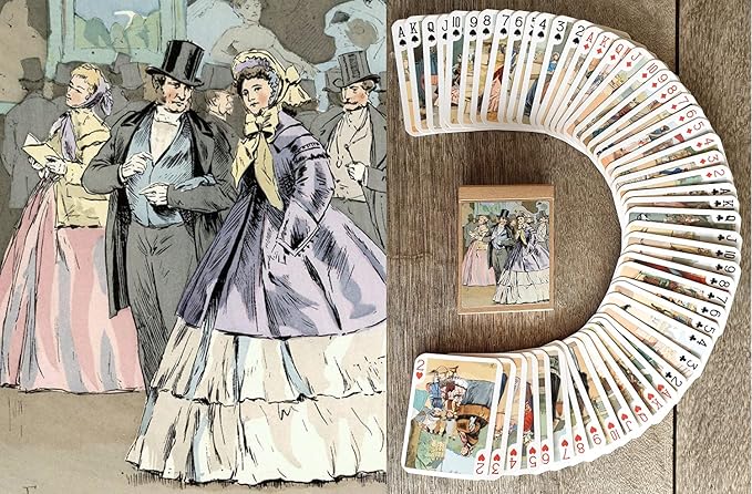 LES Modes DE Paris Playing Cards (Poker Deck 54 Cards All Different) Vintage Fashion Retro Art Deco