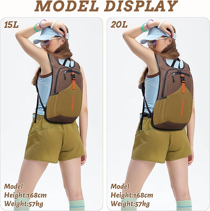 20L Small Hiking Backpack for Men Women Foldable Packable Back Pack Ultralight Hiking Daypack for