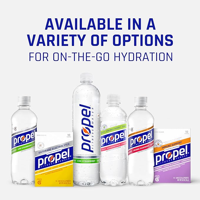 Propel Electrolyte Enhanced Water Drink Mix Powder Packets, Grape Variety Pack, Zero Calorie & Zero