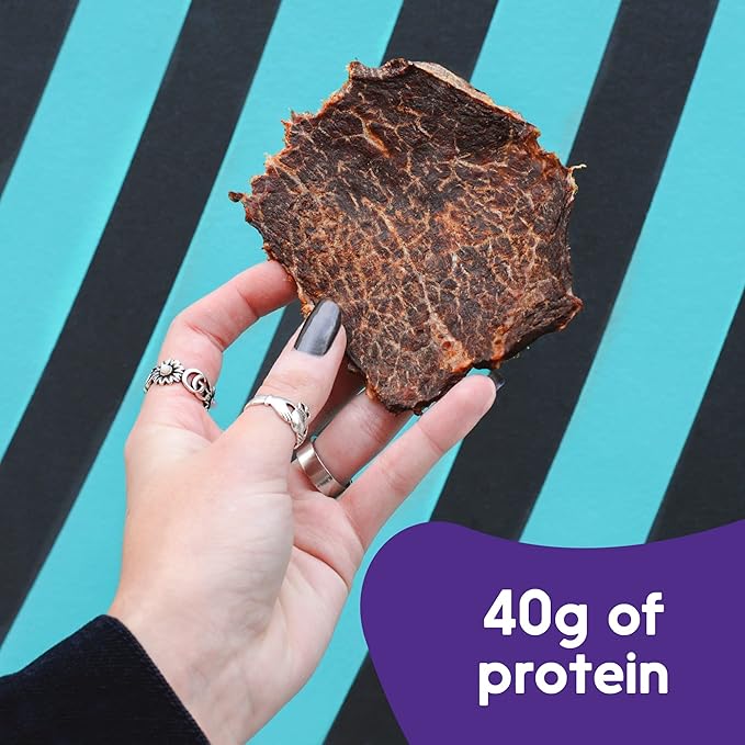 People's Choice Beef Jerky - Jerky Crisps - Naked - Three Ingredients - Beef, Water, Sea Salt