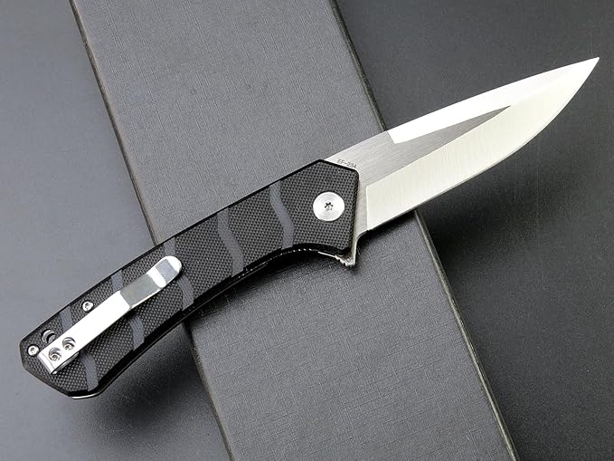 Eafengrow EF234 Folding Knife D2 Steel Blade G10 Handle EDC Tool Knives for Outdoor Working Camping